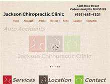 Tablet Screenshot of jacksonchiropracticclinic.com